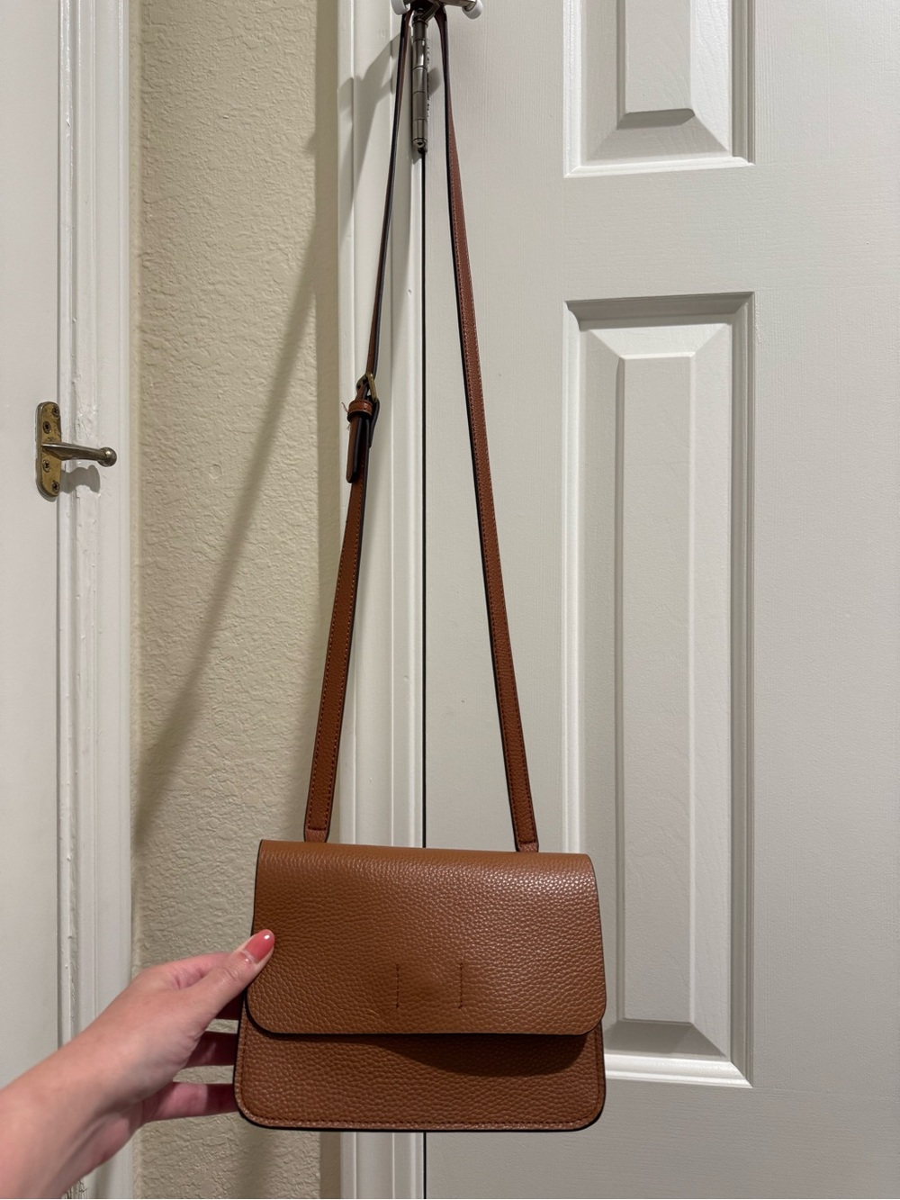 Classic Brown Leather Crossbody Bag
from Melrose and Market